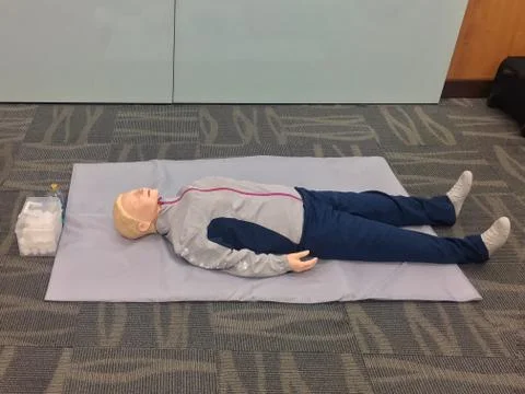 CPR training 库存照片