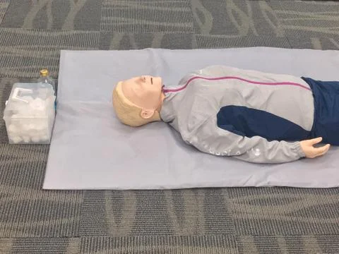 CPR training Stock Photos