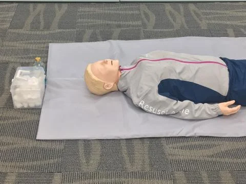 CPR training Stock Photos