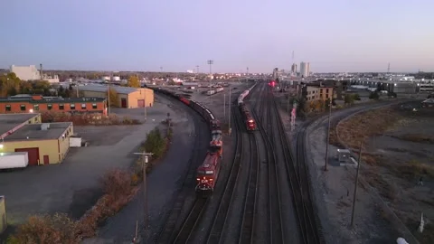 CPR Yard 2 Stock Footage 219298285