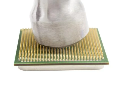 CPU and Hammer Stock Photos