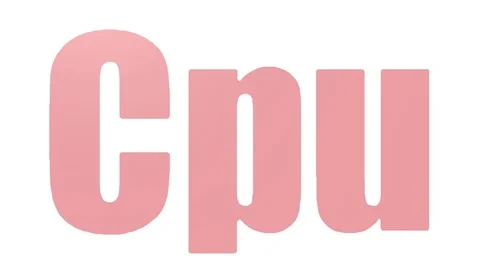 Cpu Animated Wordcloud Isolated On White Stock Footage 107231170