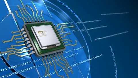 CPU background Stockbeeldmateriaal 75804156