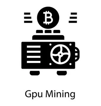 Cpu Bitcoin Mining Stock Illustration