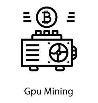 Cpu Bitcoin Mining Illustrazione stock