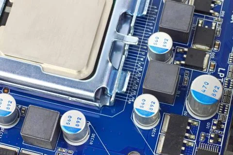 Cpu on board Stock Photos