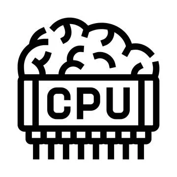 Cpu brain combining artificial intelligence and technology イラスト素材