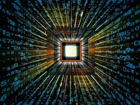 CPU Burst Stock Illustration
