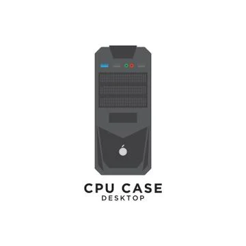 CPU case graphic design template Stock Illustration