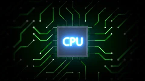CPU (Central Processing Unit) Chip and Circuit Board. Video stock 116222434