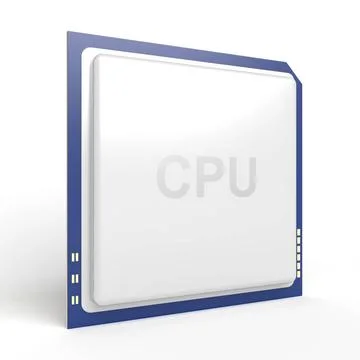 CPU Central processing unit (CPU) on white background Copyright: xZoonar.c... 스톡 사진