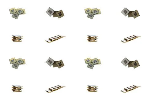 Cpu (Central Processing Unit) or Microchip Computer chipset, computer pattern Stock Photos