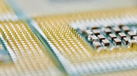 CPU, central processor unit, isolated background. Foto stock