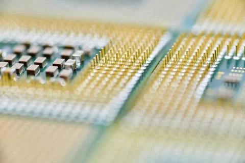 CPU, central processor unit, isolated background. Stock Photos