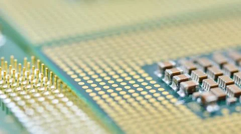 CPU, central processor unit, isolated background. Stock Photos