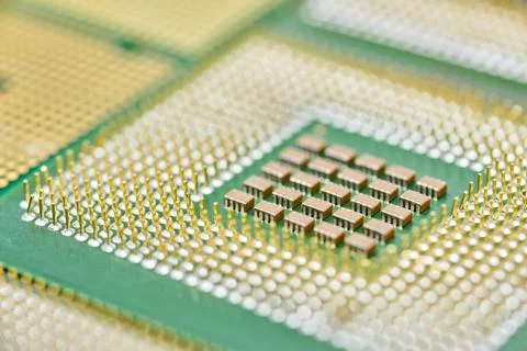 CPU, central processor unit, isolated background. Foto stock