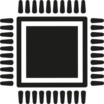 CPU chip computer 스톡 일러스트