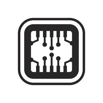 Cpu chip technology vector digital electronic. Computer processor illustratio イラスト素材