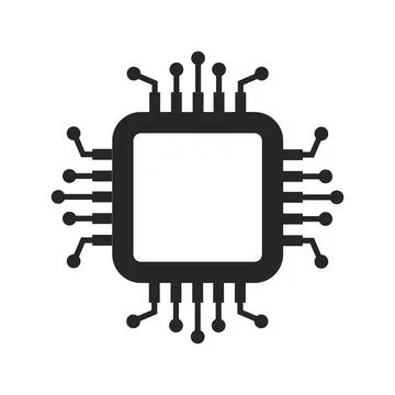 Cpu chip technology vector digital electronic. Computer processor illustratio 스톡 일러스트
