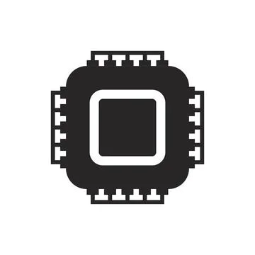 Cpu chip technology vector digital electronic. Computer processor illustratio 스톡 일러스트
