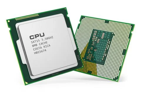 CPU chips Stock Illustration
