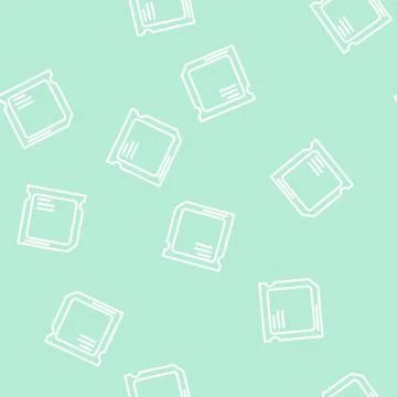 Cpu computer detail line vector seamless pattern Stock Illustration