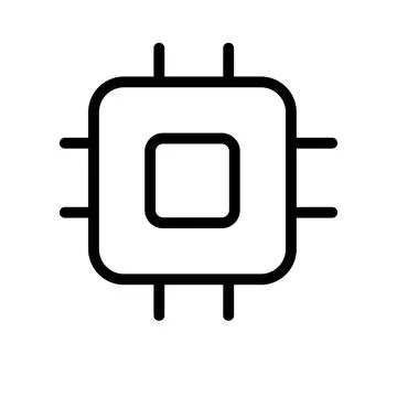 Cpu computer icon Design nice to see Stock Illustration