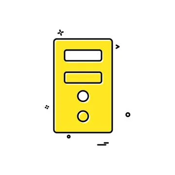 Cpu computer motherboard electronic icon vector design Stock Illustration