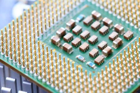 Cpu computer socket Foto stock