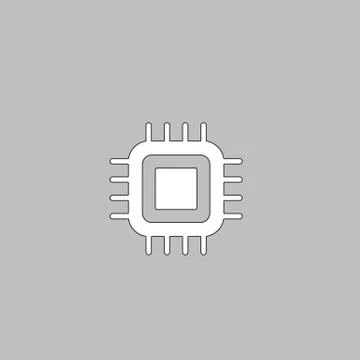 Cpu computer symbol 스톡 일러스트