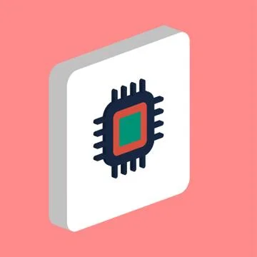 Cpu computer symbol Stock Illustration