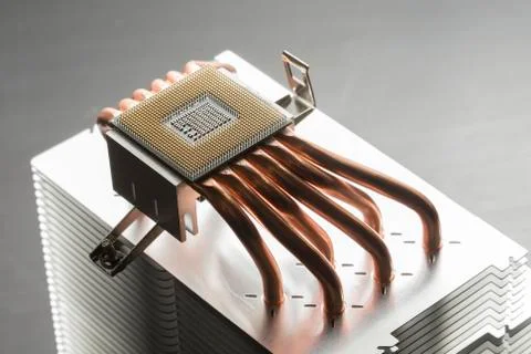 CPU cooler heatsink Stock Photos