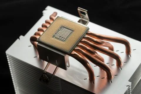 CPU cooler heatsink Stock Photos