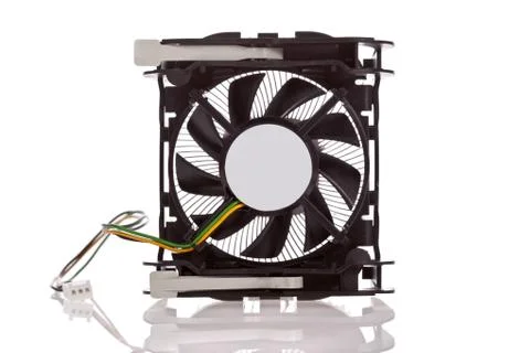 Cpu cooler isolated on a white background 스톡 사진