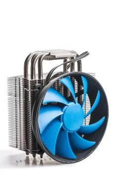 CPU cooler isolated on a white background 스톡 사진