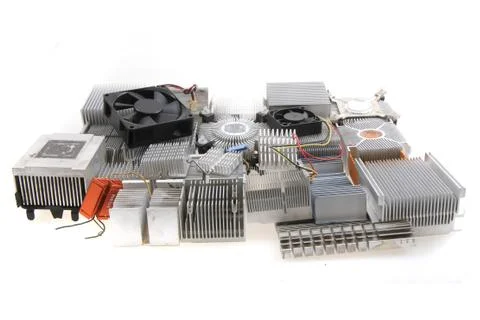 Cpu coolers isolated Stock Photos