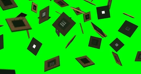 Cpu falling loop Video stock 91854015
