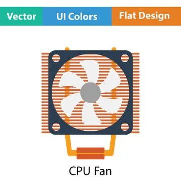 CPU Fan icon Stock Illustration