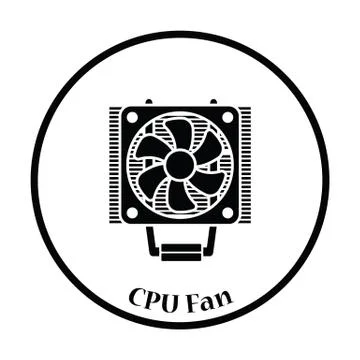 CPU Fan icon Vector illustration Stock Illustration