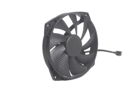 CPU fan processor cooler detail isolated Stock Photos