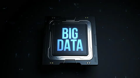 CPU header Big Data . animation in the concept of computer technology with th Stock-Footage 223241451