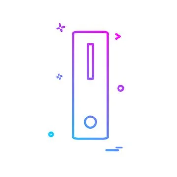 CPU icon design vector Stock Illustration