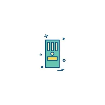 CPU icon design vector Stock Illustration