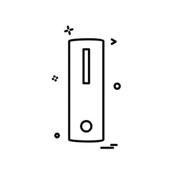 CPU icon design vector Stock Illustration