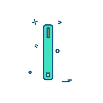 CPU Icon design vector Stock Illustration