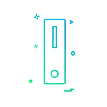 CPU icon design vector Stock Illustration