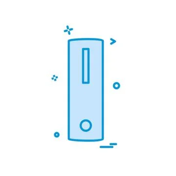 CPU icon design vector Illustrazione stock
