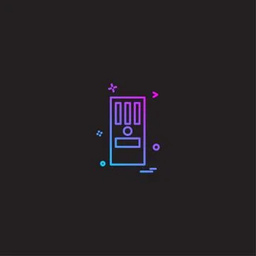 CPU icon design vector Illustrazione stock