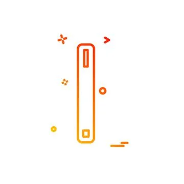 CPU Icon design vector Stock Illustration