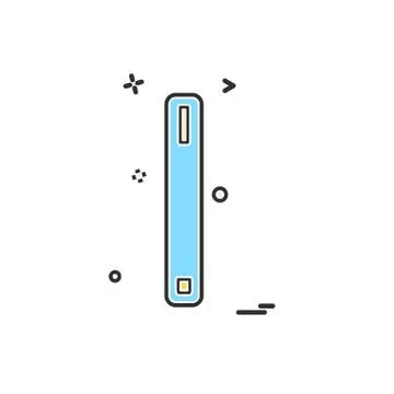 CPU Icon design vector Stock Illustration